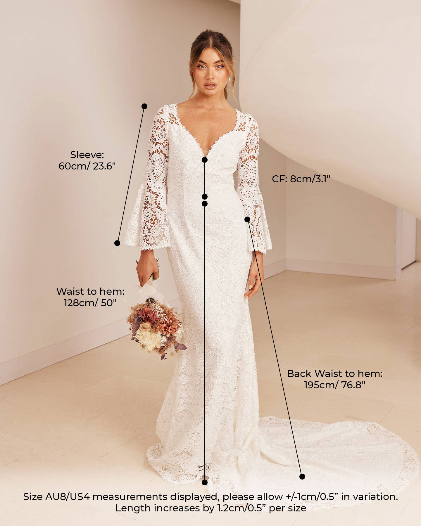 Vestido de Novia MN-525 Kary (Mangas extraibles)