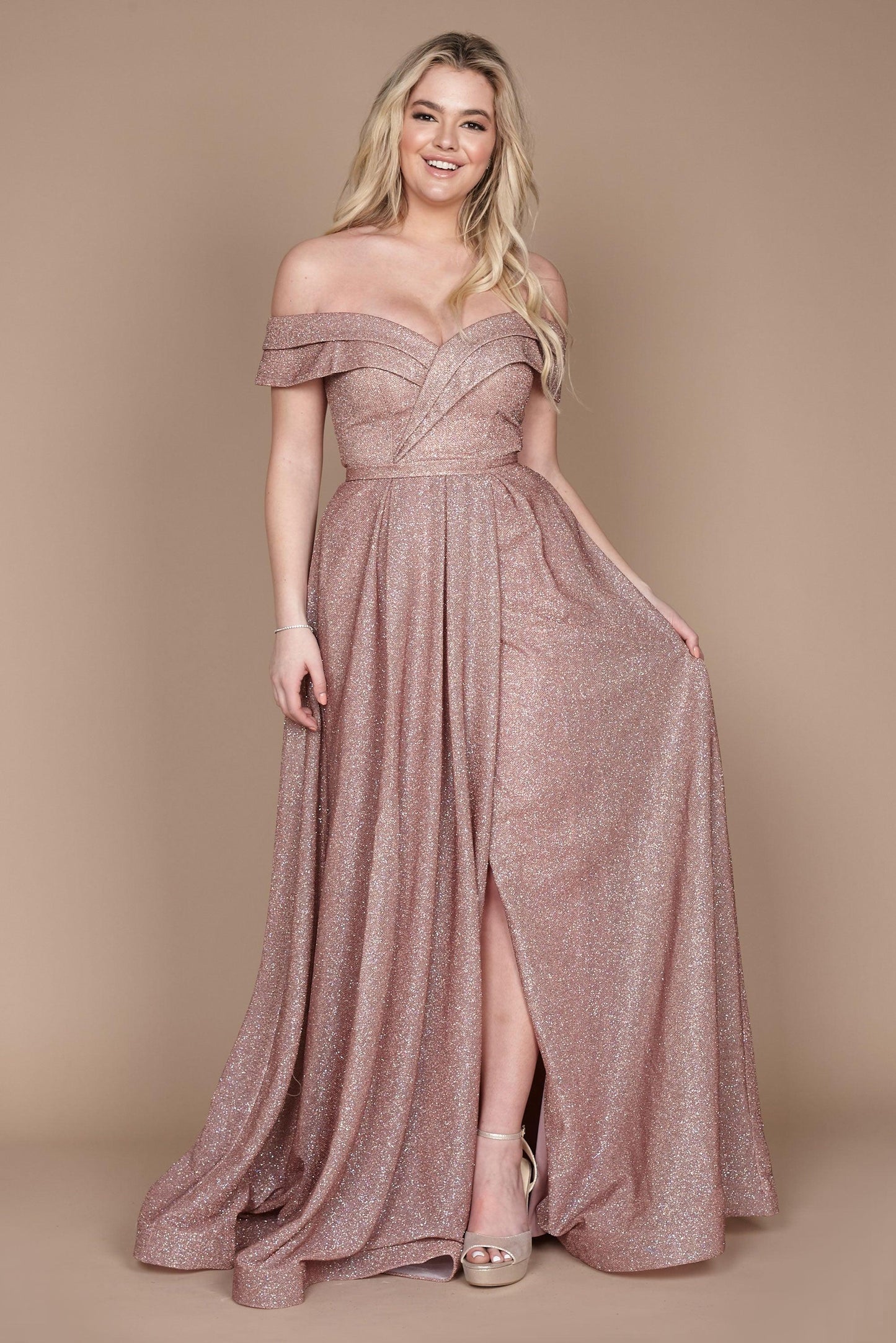 Vestido de Fiesta F-45 Viviana- Rosado