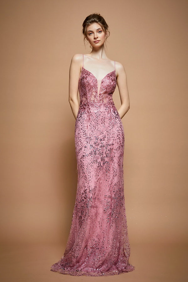 Vestido de Fiesta F-155 Marfil
