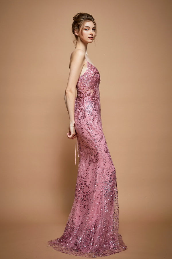 Vestido de Fiesta F-155 Marfil