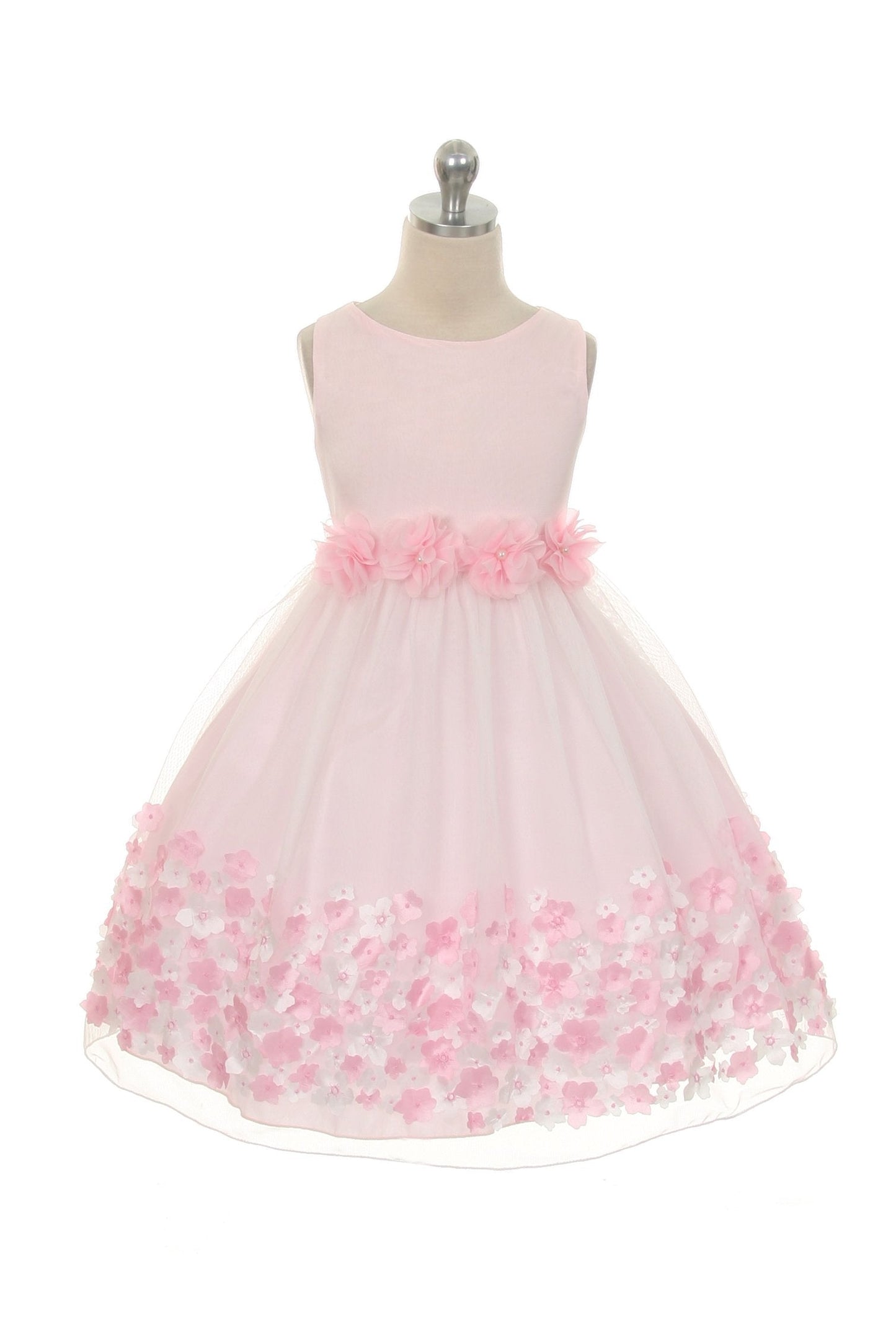 Vestido de Niña -10 Tulipan-Rosa Talla 2 (Express)