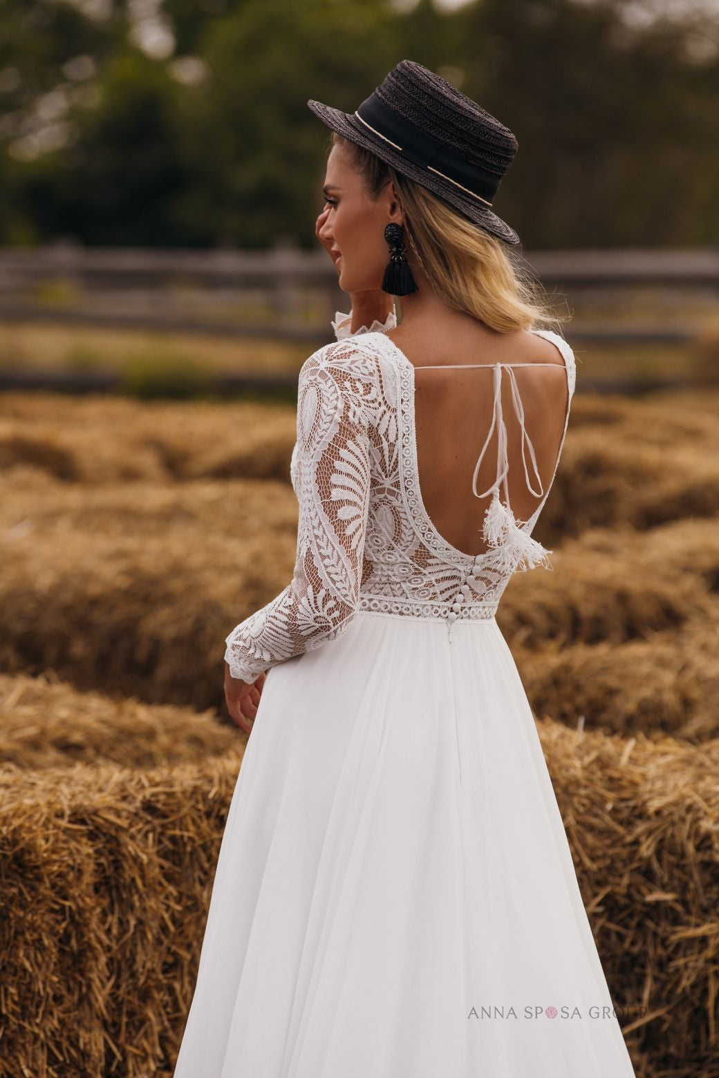 Novias Estilo Boho Chic Vestido Longo Boho Estilo Boho Vestido De