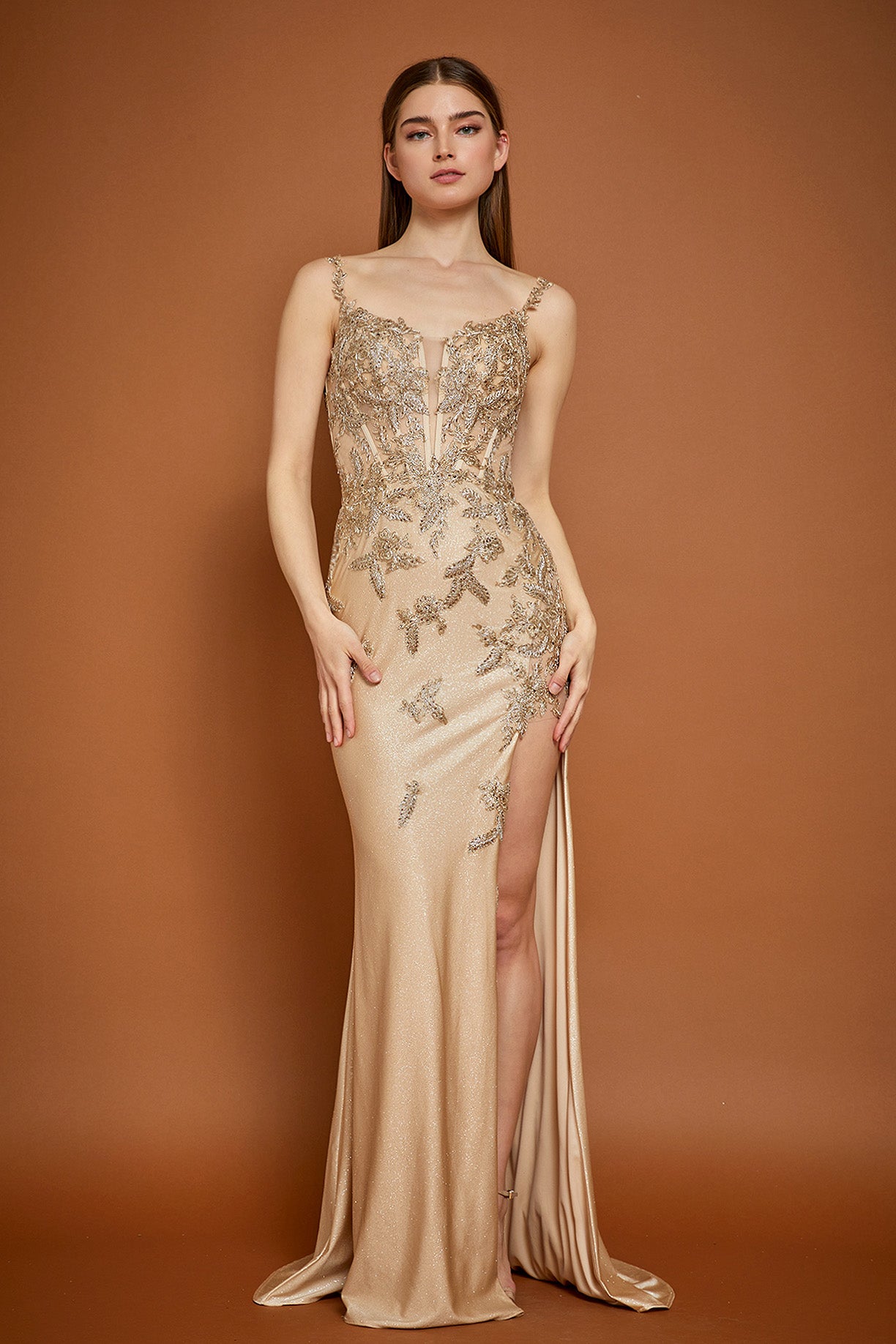 Vestido de fiesta| Miaminovias| Gold