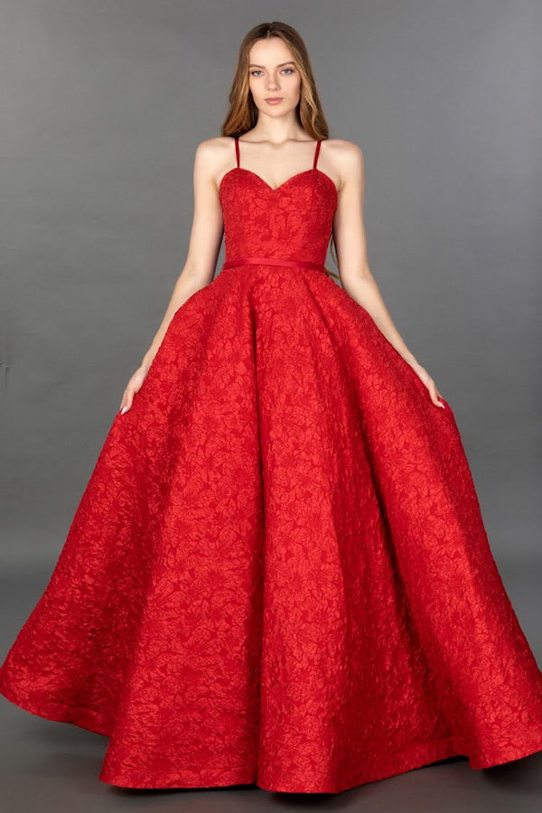 Vestido de Fiesta F-124 Red