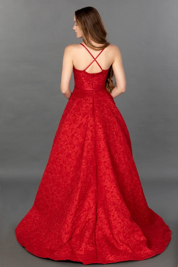 Vestido de Fiesta F-124 Red