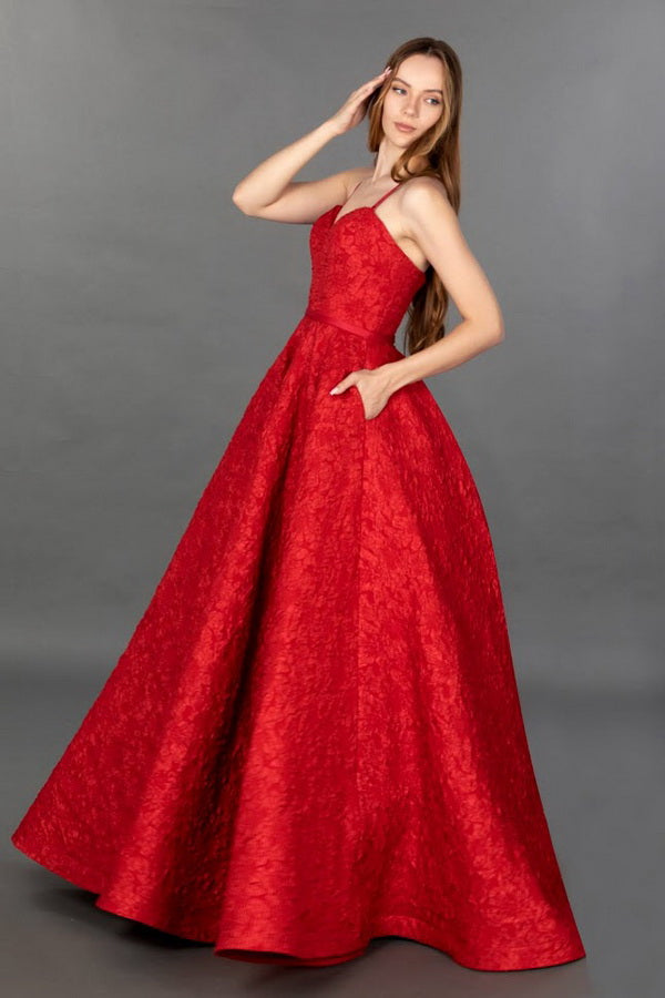 Vestido de Fiesta F-124 Red